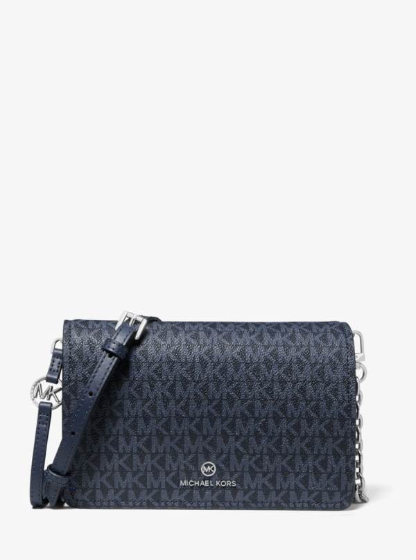 Damske Spojková Taška Michael Kors Jet Set Large Logo Modre - Kabelky Michael Kors Sleva | TLZUK-3916